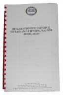 Heller-Heller SB32, Drilling Machine, Install Operations & Maintenance Manual 1956-SB32-04